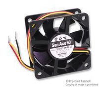 SANYO DENKI - SANACE FANS 9S0612M4011 FAN, AXIAL, 60MM X 60MM X 25MM, 12VDC