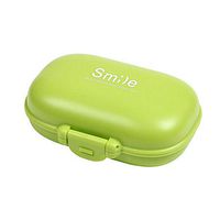 Kylin Express Pocket Pill Organizer Box Case 4 Compartments Medicine Storage Container, Green