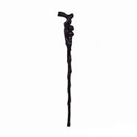 BHXUD Solid Wooden Cane, Black Branch Wood Peach Peach Mahogany Crafts Wood Carving Cane