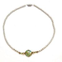 Peridot Magnetic Therapy Necklace 18"