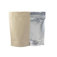 Quarter Ounce Barrier Bags #5 Kraft Mylar Quarter Ounce 7g 1/4 oz Rx Pill Clear Front Resealable Foil Pouches 4" x 6.4" x 2" (100 Count)