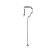 Drive Medical Foam Grip Offset Handle Silver Walking Cane, Silver