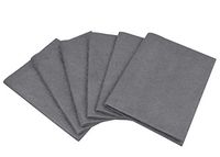 Sunland Super Absorbent Shammy Chamois Cleaning Cloth Synthetic Shammy Cleaning Rags for Kitchen,Car,Home,Bathroom,Pet 12Inchx16Inch 6 Pack Grey