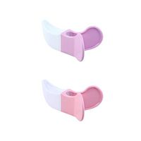 HEALLILY Pelvis Floor Muscle Exerciser Hip Muscle Inner Thigh Trainer Kegel Exerciser Pelgrip Buttocks Lifting Correction for Women 2pcs (Light Pink and Light Purple)