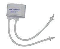MABIS Infant Blood Pressure Cuffs, Single Use, Neonatal #3, Two Tubes, Latex-Free, 10 Count, White