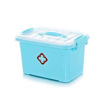 Medicine box Multi-Layer Drug Storage Box Household First Aid Kit FANJIANI (Color : Blue, Size : 28.519.517CM)