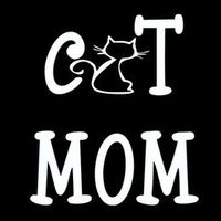 Cat Mom Decal Vinyl Sticker|Cars Trucks Vans Walls Laptop| White |5.5 x 5 in|CCI1115