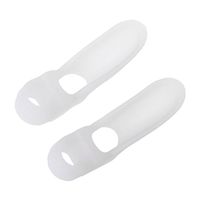1Pair Genuine Hallux Valgus Bicyclic Bone Thumb Orthotics Orthopedic Correct Silicone Foot Big Toe Separator Finger Pedicure