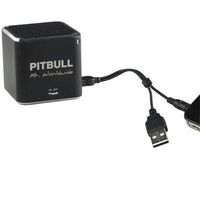 Pitbull RockDoc Power 1-Way Portable MP3 Speaker with 4GB Memory - Black