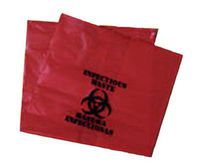 Medegen Ultra-Tuff Infectious Waste Bag Can Liner, 11" x 14", 1.5 mil