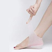 Asdomo Heel Lift Gel Height Increase Insoles Silicone Cushion Shoe Insoles for Women Size 4cm