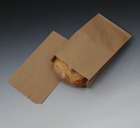 8-1/2" x 4-1/2" x 14" 30 lb. Kraft Paper Bread Bag - (1,000 Bags) - AB-175-8-106