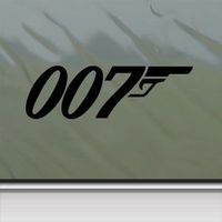 James Bond Black Sticker Decal Quantum Of Solace Movie Black Car Window Wall Macbook Notebook Laptop Sticker Decal