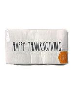 Rae Dunn Beverage or Luncheon Napkins- Multiple Designs (Happy Thanksgiving- Guest Towels)