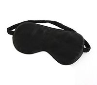Maxfeel 100% Two Sides Pure Silk Eye Mask Soft Sleep Eye mask Blindfold (Black)