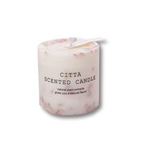 CITTA Candle Monet Garden Scented Candle,Red Rose-Cylinder 10.5oz