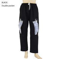 Urine Bag Underwear, Urinary Incontinence Care Trousers Bladder Anus Ostomy Fistula Abdominal Surgeries Patient Outer Double Pocket Plus Velvet,Blue,M