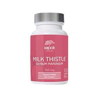 Kapok Naturals Milk Thistle for Liver Cleanse & Detox (100 Capsules) Natural Extract Supplement Supports Liver Regeneration and acts as an Anti Inflammatory