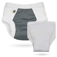Hero Undies Bedwetting Overnight Protective Underwear (Size 2 (4-6 yrs), Slate with Insert Set)