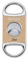 Personalized Zino Z2 Double Blade Cigar Cutter with Free Engraving (Beige)