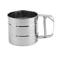 Handheld Baking Cake Tool Stainless Steel Mechanical Baking Icing Sugar Shaker Sieve Cup Mesh Powder Flour Sieve Accessory