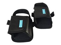 Wheelchair Constraint Shoes, ASSISHE Washable Nonslip Wheelchair Pedal Wrap Footrest Cover Restraint Strap, Leather Surface Wheelchair Fixed Shoes with Identical Shape for Left and Right Foot (Pair)