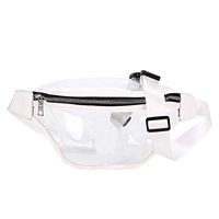 callm Women Girls Fashion Simple Transparent Pocket Bag Wild Chest Bag Messenger Bag