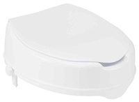 Drive Medical Raised Toilet Seat with Lock and Lid, Standard Seat, 6" 4"