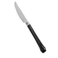 Reflections Duet Elegant Plastic Knives w/Black Handle 20 Per Pack
