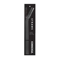 Corkcicle Stainless Steel Angled Straws, Perfect for 16oz or 24oz Tumbler - Gunmetal