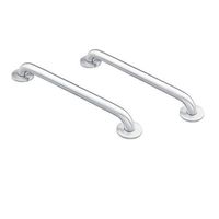 Moen 8736 Home 36-Inch Bathroom Grab Bar, Stainless with Moen 8718 Home 18-Inch Bathroom Grab Bar, Stainless