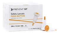 Case of 2000 Safety Lancet Needle Orange 1.0 mm. Push Button Activated Lancets. 28 Gauge Needle. Fixed Depth Lancet. Reduces Cross-Infection Risk. Single use.