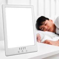 HOKONE Light Therapy Lamp,UV-Free 10,000 Lux LED Light Source,Touch & Button Control with 3 Color Modes and Adjustable Brightness.Timer Function,Standing Bracket for Home/Office/Sleep/Breakfast