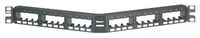 Panduit CPPA24FMWBLY Angled 24-Port Flush-Mount Patch Panel, Black