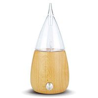 TOMNEW Essential Oil Diffuser, Nebulizing Diffuser,Wood and Glass Aromatherapy Diffuser, 7 Color Changing LED lights – No Heat, No Water, No Plastic