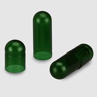 PurecapsUSA - 1,000 Separated Gelatin Size 00 Capsules (Chlorophyll Green)