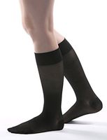 Allegro 15-20 mmHg Premium Italian Sheer Knee High Sock (Black) 1