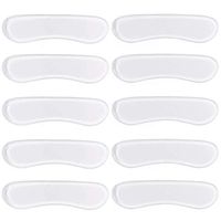 12 Pairs Clear Silicone Heel Grips Liner Inserts Shoe Cushion Pads Stickers for Men and Women's Loose Shoes, Shoes Too Big, Improved Shoe Fit and Comfort