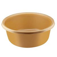 YBM HOME Round Plastic Wash Basin (1148 11.25", Gold)