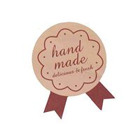 600 Pcs Hand Made Stickers Pink Bow Labels Stickers for Scrapbooking, Packaging, Gift Wrap, Cookies, Envelopes Seal, Baking Bags and More