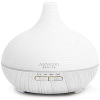 ASAKUKI 300ML Premium, Essential Oil Diffuser, Quiet 5-In-1 Humidifier, Natural Home Fragrance Diffuser with 7 LED Color Changing Light and Easy to Use