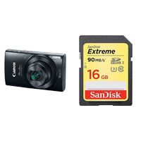 Canon Digital Camera - Wi-Fi & NFC Enabled (Black) With 16GB Memory Card