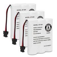 QTKJ BT-905 Rechargeable Cordless Handset Phone Battery Compatible with Uniden BT905 BT800 BT-1006 BP-905 P-P501 BP-905BBTY-0444001 BBTY-0449001 (3-Pack)