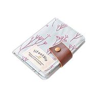 Justoshop 11 20 Pockets Retro Portable Canvas Floral Girly Name/Business / Credit Card Holder Instant Pictures Photo Album for Polaroid Fujifilm Instax Mini 70 7S 8 25 50S 90 Films-Blue