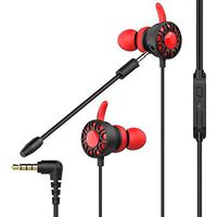 ACHICOO GaM-ing Earphone 7.1 Headset Helmets with Dual M-ic GaM-ing Earphones PC Gamer with Volume Control for PU-BG PS4 CSGO Casque Games red