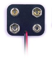 2 X 9V Battery Holder with 6" Lead 26AWG Wire