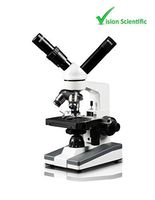 Vision Scientific VME0019-ST-RC Dual View Elementary Level Compound Microscope, 10x WF & 25x WF Eyepiece, 40x-1000x Magnification, Brightfield LED Illumination, Mechanical Stage, Rechargeable Battery