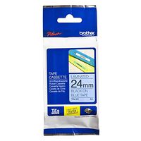 Genuine TZe-551 Laminated 24mm Tape Cassette - Black on Blue [Brothor]