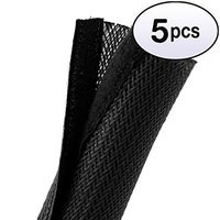 GOWOS (5 Pack Velcro Cable Sock Black 85mm x 2m