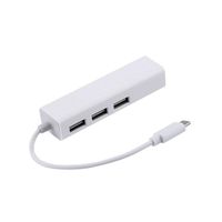 Hot New USB 3.1 Type C USB-C Multiple 3 Ports Hub with Ethernet Network LAN Adapter Eletronic Hot